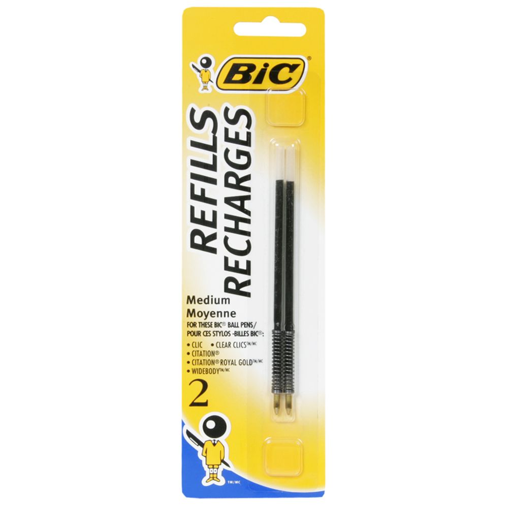 BIC Bic Salon Refills Medium Blue 2 refills