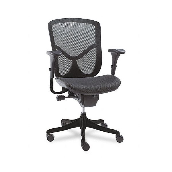 Alera Eq Series Ergonomic Mid Back Mesh Chair, Black ALEEQA42ME10B