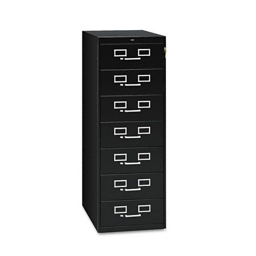 Tennsco Seven-Drawer Multimedia/Card File Cabinet