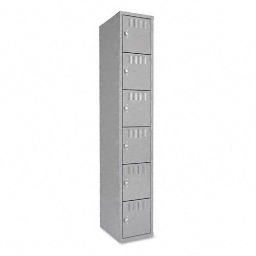 Tennsco Single Stack Box Locker 12 x 18 x 72 Medium Gray