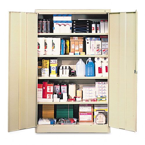 Tennsco Jumbo Steel Storage Cabinets 48 x 24 x 78 Putty