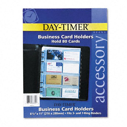 Day Timer Business Card Holders for Looseleaf Planners