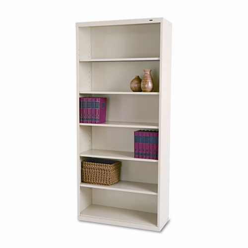 Tennsco Metal Bookcase, 6 Shelves, 78h, Putty at Sears.com