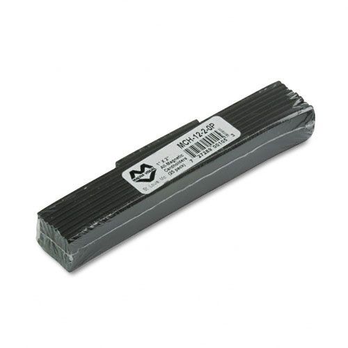 Magna Visual Magnetic Card Holders 2w x 1h Charcoal 25pack