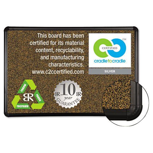 Best Rite Black Splash Cork Board 72x48 Natural Cork