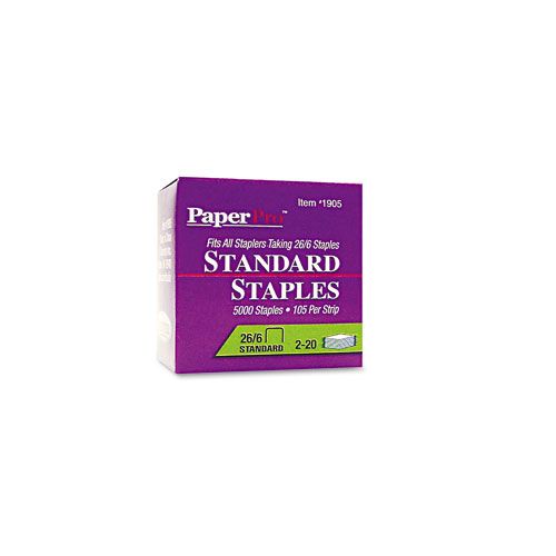 PaperPro Half Strip Standard Office Staples 5000box