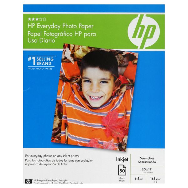 HP hp Photo Paper Everyday Semi gloss 50 sheets