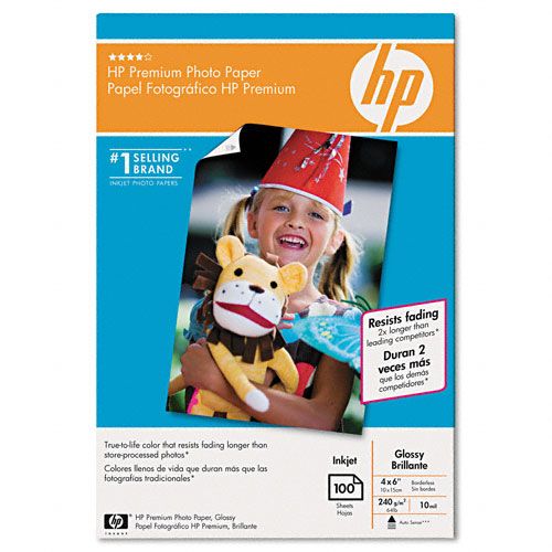 HP Glossy Premium Photo Paper 4 x 6 100 SheetsPack