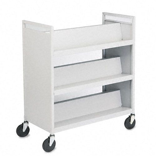 Buddy Products Double-Sided Steel Book Cart w/Six Slant Shelves at Kmart.com