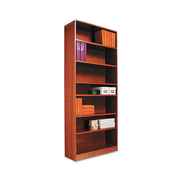 Alera Radius Corner Bookcase With Finished Back ALEBCR78436MO