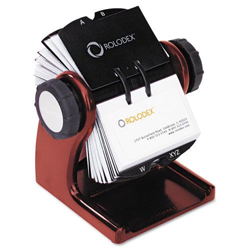 Rolodex Wood Tones Open Rotary File