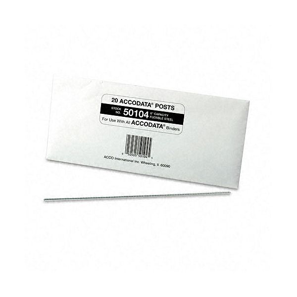 Acco Nylon Posts For Top Loading Binders, 20/pack ACC50104