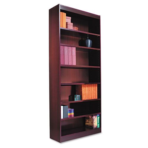 Alera Square Corner Bookcase With Finished Back