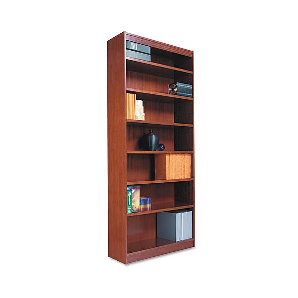 Alera Square Corner Bookcase With Finished Back ALEBCS78436MY