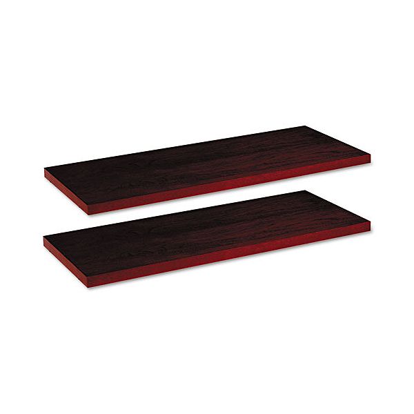 Alera 24" Shelves For Narrow Profile Bookcase, Mahogany ALEBCSH2412MY