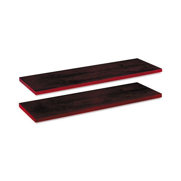 Alera 36" Shelves For Square Corner Bookcase, Mahogany ALEBCSH3612MY
