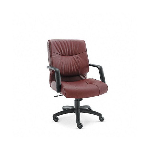 Alera Stratus Series Leather Mid Back Swivel/tilt Chair ALEST42LS30B