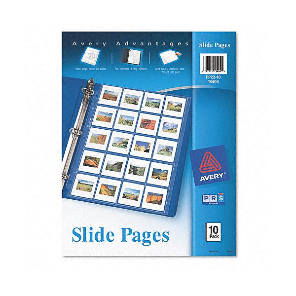 Avery Photo Pages, 20 2 x 2 Slides, 10/Pk