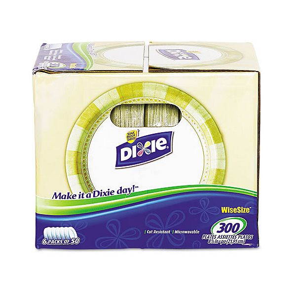 Dixie Plate Box, 8-3/4" Diameter, Sage, 300 Plates/Box