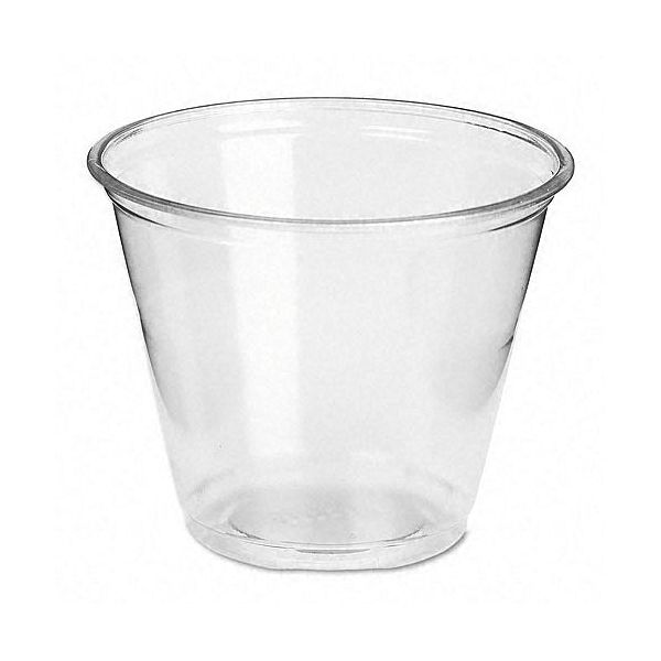Dixie Clear Plastic PETE Cups, Cold, Nine Ounces