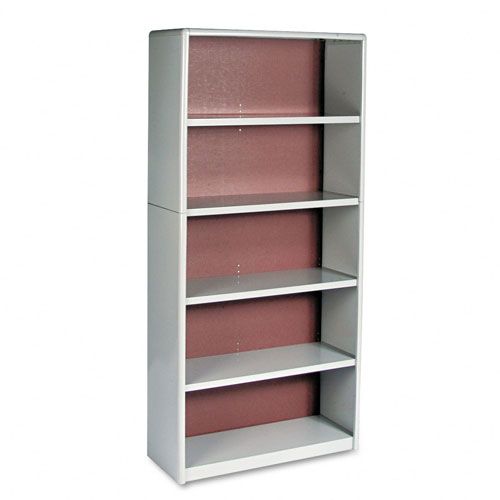 5-Shelf ValueMate Economy Bookcase - Grey