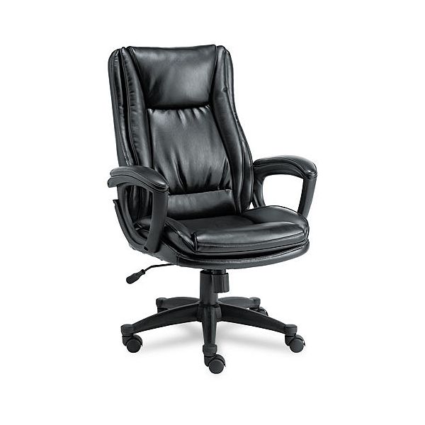 Alera Clio High Back Swivel/tilt Leather Chair, Black ALECL41LS10B