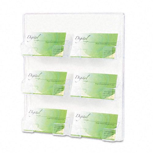deflect o Six Pocket Wall Mount Business Card Holder