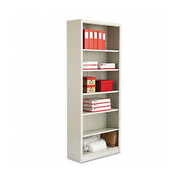 Alera Light Gray Bookcase, 6 Shelves, 34-1/2x13x84 ALESB628434LG