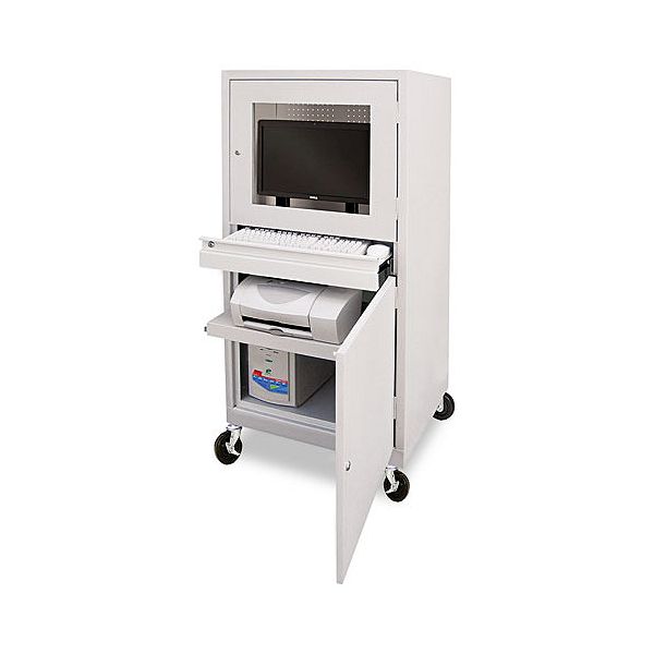 Alera Lcd/crt Mobile Computer Security Cabinet ALECC616326LG