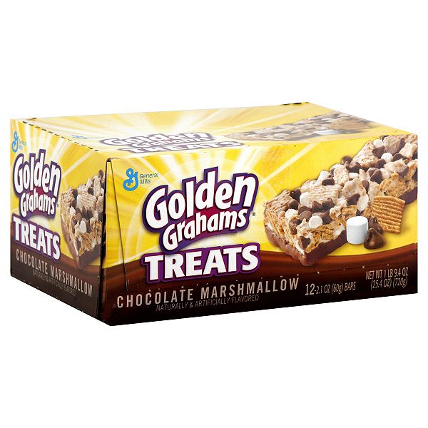 Advantus Golden Grahams Treats, Chocolate Marshmallow, 12 - 2.1 Oz AVTSN42336