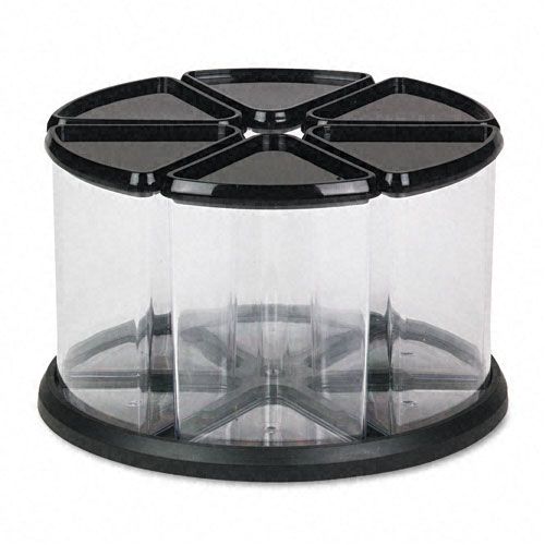 deflect o Six Canister Carousel Organizer Plastic