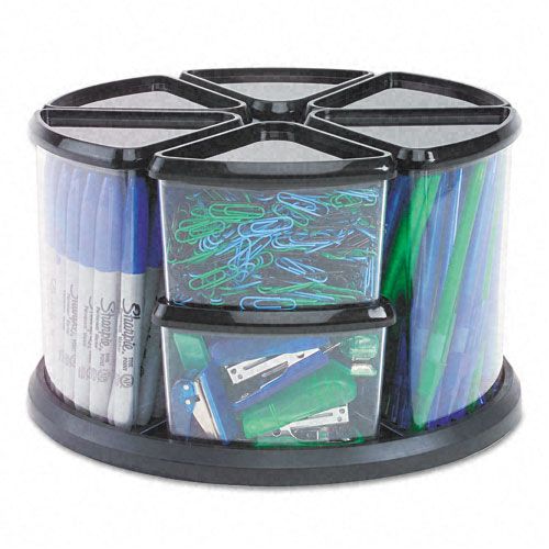 deflect-o Nine Canister Carousel Organizer, Plastic