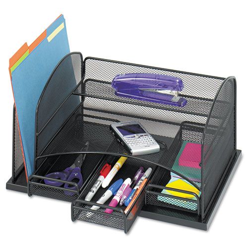 Safco Three-drawer organizer, steel, 15 7/8 x 11 3/8 x 8