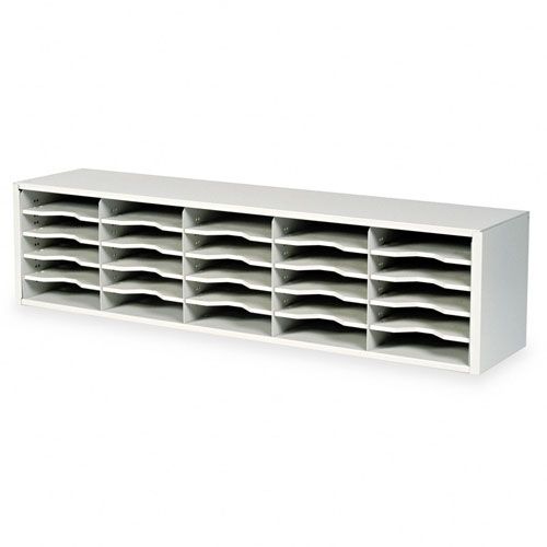 Safco E Z Sort Steel Mail Sorter module Light Gray