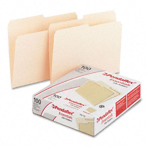 Pendaflex Essentials Essentials File Folders 12 Cut Top Tab Letter