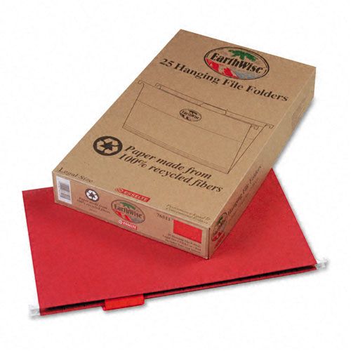 Pendaflex Earthwise 100percent Recycled Colored Hanging File Folders