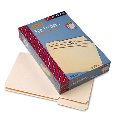Smead File Folders, 1/3 Cut Assorted Position