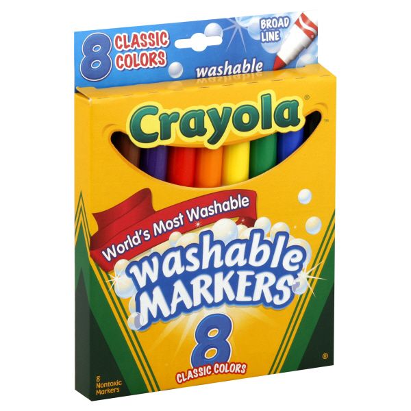 Crayola Markers, Washable, Classic Colors, 8 markers at Kmart.com