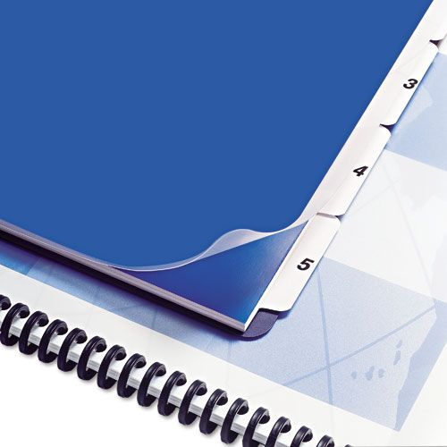 GBC Unpunched 5 Tab Index Dividers 9 x 11 White