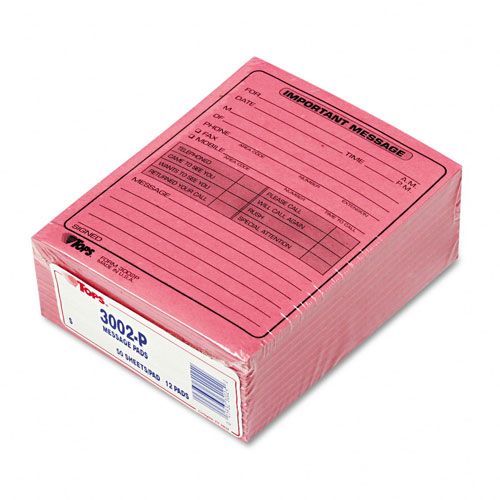 TOPS Important Message Pad Pink