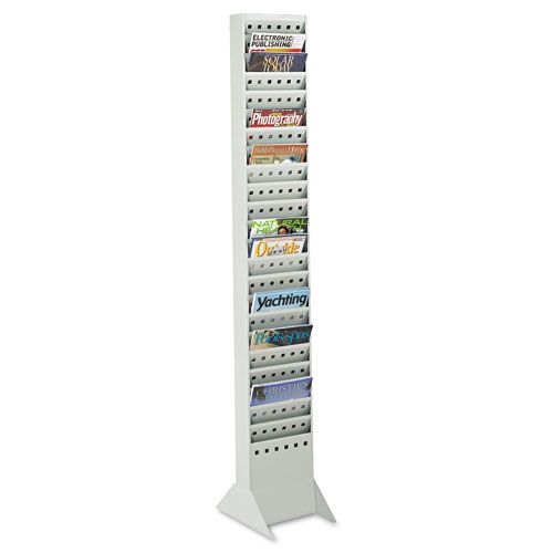 Safco Gray Steel Magazine Racks, 23 Pockets, 10x4x65 1/2 at Kmart.com