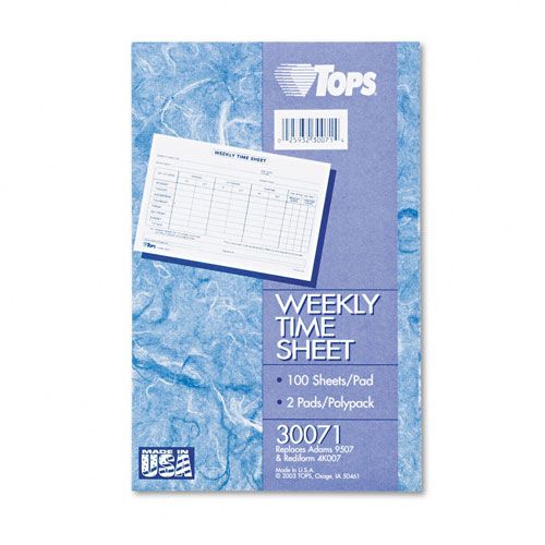 TOPS Employee Weekly Time Sheet