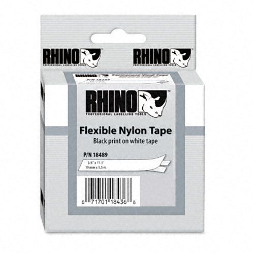 DYMO Flexible Nylon Labels 34in x 115ft White