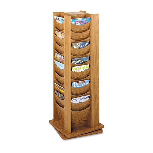 Safco 48 Pocket Rotary Literature Display Rack