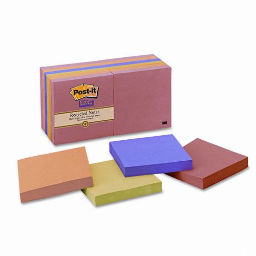 Post it Super Sticky Recycled Nature s Hues Notes