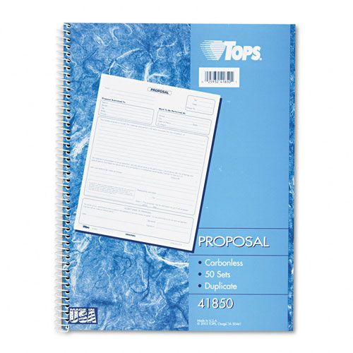 TOPS Spiralbound Proposal Form Book