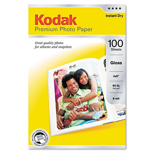 Kodak Glossy Premium Photo Paper 4 x 6 100 SheetsPack