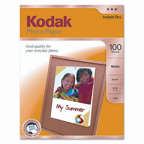 Kodak Matte Photo Paper 8 12 x 11 100 Sheets per Pack