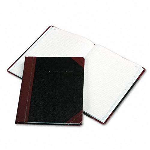 Boorum Pease 10 38 x 8 18 Log Book with Red and Black Cover