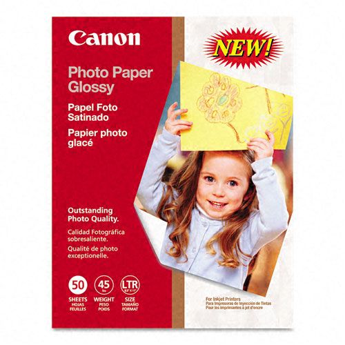 Canon Glossy Photo Paper 8 12 x 11 50 Sheets per Pack
